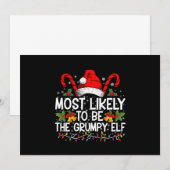 Waarschijnlijk is het de chagrijnige elf grappige kaart (Voorkant / Achterkant)