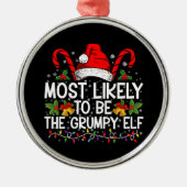 Waarschijnlijk is het de chagrijnige elf grappige  metalen ornament (Voorkant)