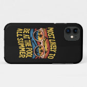 Waarschijnlijk is het de hele zomer bij het zwemba Case-Mate iPhone case (Achterkant (horizontaal))