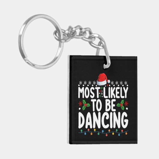 Waarschijnlijk is het een dansende kerstfamilie sleutelhanger (Voorkant Links)