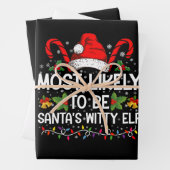 Waarschijnlijk is het Kerstman's geestige elf kers Inpakpapier Vel (In situ)