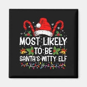 Waarschijnlijk is het Kerstman's geestige elf kers Magneet (Voorkant)