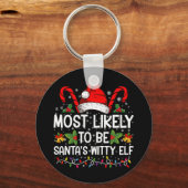 Waarschijnlijk is het Kerstman's geestige elf kers Sleutelhanger (Voorkant)