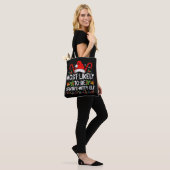 Waarschijnlijk is het Kerstman's geestige elf kers Tote Bag (Op model)