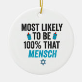 Waarschijnlijk is het TH100 die Mensch Grappig Joo Keramisch Ornament (Voorkant)