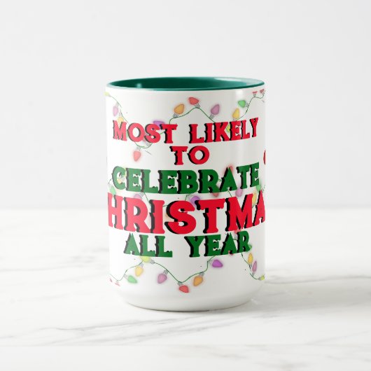 Waarschijnlijk kerstfeest te vieren mok (Midden)