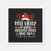 Waarschijnlijk Kerstfilms Kijken Sinds Juli Kerstm Servet (Voorkant)