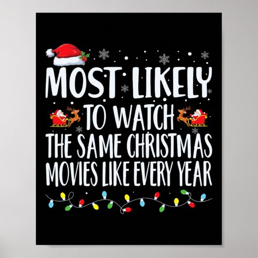 Waarschijnlijk kijken ze dezelfde kerstfilms Chr Poster (Voorkant)