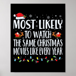 Waarschijnlijk kijken ze dezelfde kerstfilms Chr Poster
