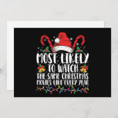 Waarschijnlijk kijken ze dezelfde kerstfilms kaart (Voorkant / Achterkant)