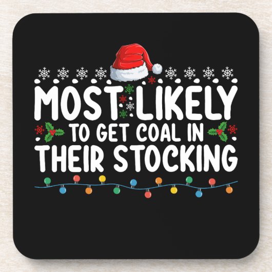 Waarschijnlijk krijgen ze kolen in hun voorraadker bier onderzetter (Voorkant)