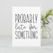 Waarschijnlijk laat voor iets bedankkaart (Staand voorkant)