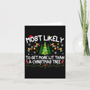 Waarschijnlijk meer verlicht dan een kerstboom kaart