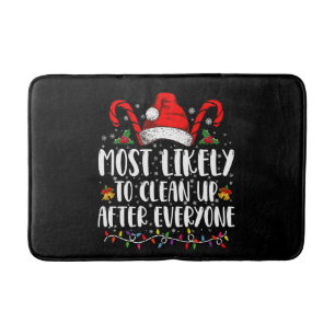 Waarschijnlijk na iedereen op te ruimen na Kerstmi Badmat