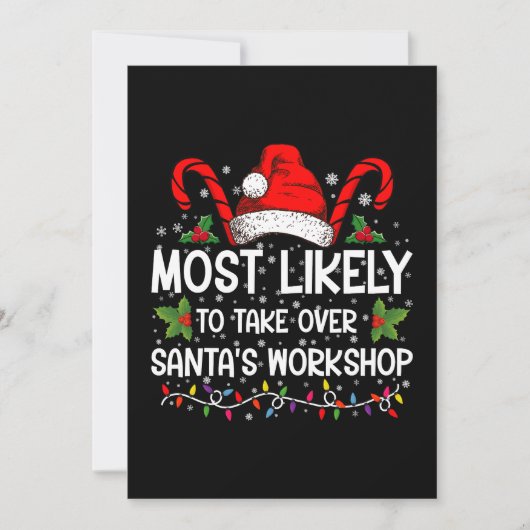 Waarschijnlijk neemt het Santa's werkplaats over m Kaart (Voorkant)