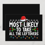 Waarschijnlijk nemen we alle restjes kerst kaart (Voorkant / Achterkant)