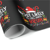 Waarschijnlijk noemen we Santa Bruh Grappige Kerst Cadeaupapier (Rol Hoek)