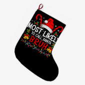 Waarschijnlijk noemen we Santa Bruh Grappige Kerst Grote Kerstsok (Voorkant (Hangend))