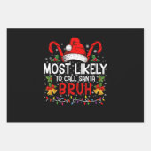 Waarschijnlijk noemen we Santa Bruh Grappige Kerst Inpakpapier Vel (Voorkant)