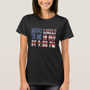 Waarschijnlijk om 21.00 uur in bed t-shirt