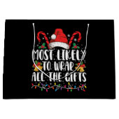 Waarschijnlijk om alle cadeaus Kerstmis familie in Groot Cadeauzakje (Voorkant)