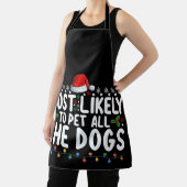 Waarschijnlijk om alle honden kerst familie te aai schort (Insitu)