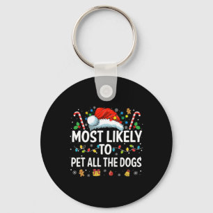 Waarschijnlijk om alle honden leuk kerst hond te a sleutelhanger