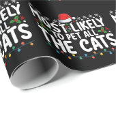 Waarschijnlijk om alle katten kerst familie te aai cadeaupapier (Rol Hoek)