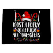 Waarschijnlijk om alle kerstcadeaus terug te geven groot cadeauzakje (Voorkant)