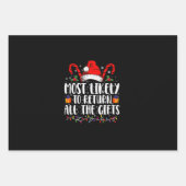 Waarschijnlijk om alle kerstcadeaus terug te geven inpakpapier vel (Voorkant)