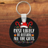 Waarschijnlijk om alle kerstcadeaus terug te geven sleutelhanger (Voorkant)