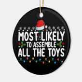 Waarschijnlijk om alle speelgoedkerst te monteren keramisch ornament (Links)