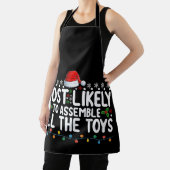 Waarschijnlijk om alle speelgoedkerst te monteren schort (Insitu)