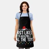 Waarschijnlijk om alle speelgoedkerst te monteren schort (Gedragen)