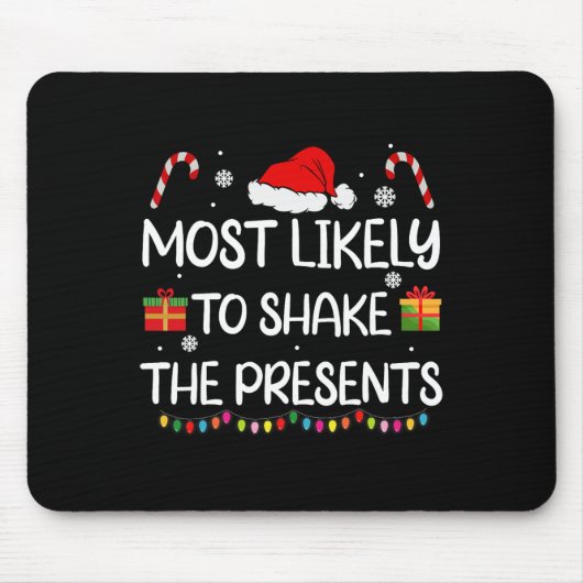 Waarschijnlijk om de Cadeaus familie kerst wedstri Muismat (Voorkant)