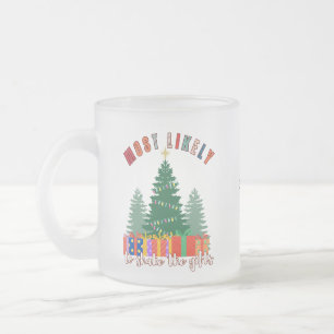 Waarschijnlijk om de geschenken te schudden matglas koffiemok