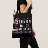 Waarschijnlijk om de hond bijpassende Kerstmis te  Tote Bag (Dichtbij)