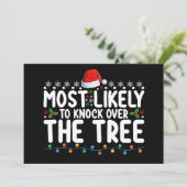 Waarschijnlijk om de kerstboom om te gooien kaart (Staand voorkant)