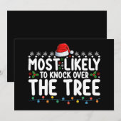 Waarschijnlijk om de kerstboom om te gooien kaart (Voorkant / Achterkant)