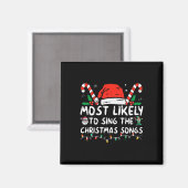 Waarschijnlijk om de kerstliedjes te zingen magneet (Voorkant / Achterkant)