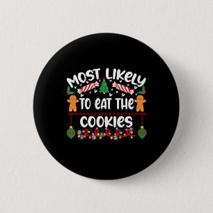 Waarschijnlijk om deze Kerstmis pyjama familie ker Ronde Button 5,7 Cm