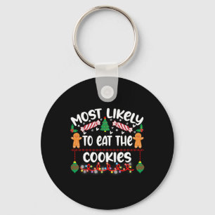 Waarschijnlijk om deze Kerstmis pyjama familie ker Sleutelhanger