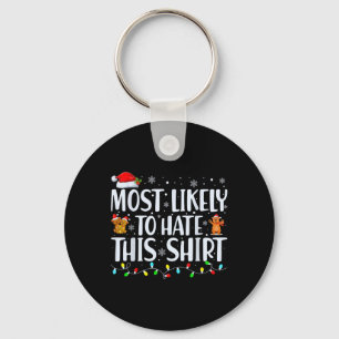 Waarschijnlijk om deze Xmas pyjama familie Chris t Sleutelhanger