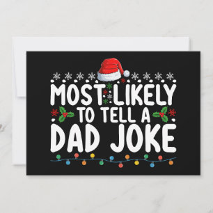 Waarschijnlijk om een vader grap kerst familie te kaart