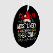 Waarschijnlijk om haar kattenfamilie te versieren ornament (voorkant)