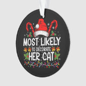 Waarschijnlijk om haar kattenfamilie te versieren ornament (voorkant)