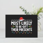 Waarschijnlijk om hun Cadeaus kerst te registreren Kaart (Staand voorkant)