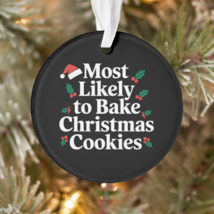 Waarschijnlijk om kerstkoekjes te bakken Familie Ornament