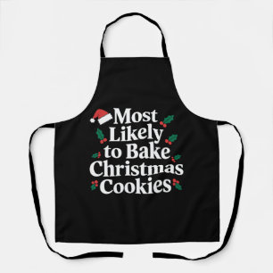 Waarschijnlijk om Kerstkoekjes te Bakken Familie Schort