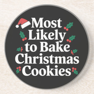 Waarschijnlijk om kerstkoekjes te bakken Familie Zandsteen Onderzetter